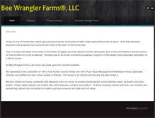 Tablet Screenshot of beewranglerfarms.com